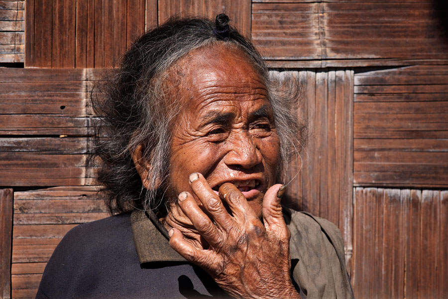  Old Apatani man near Ziro